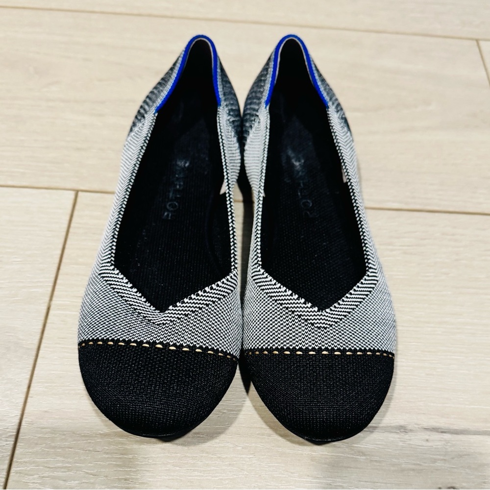 Rothy’s Black and White Women's Flats